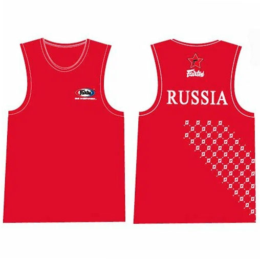 Майка спортивная Fairtex SLR2, красный – фото