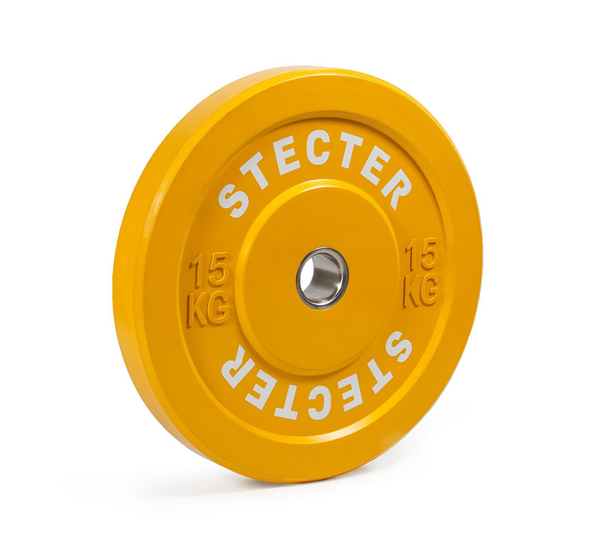 Диск тренировочный STECTER, 15 кг, жёлтый в Краснодаре в магазине SportPanda Диск тренировочный STECTER, 15 кг, жёлтый – фото
