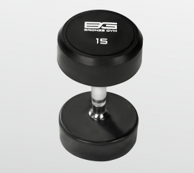 BRONZE GYM BG-PA-DB-R150 Гантель обрезиненная 15 кг в Краснодаре в магазине SportPanda BRONZE GYM BG-PA-DB-R150 Гантель обрезиненная 15 кг – фото