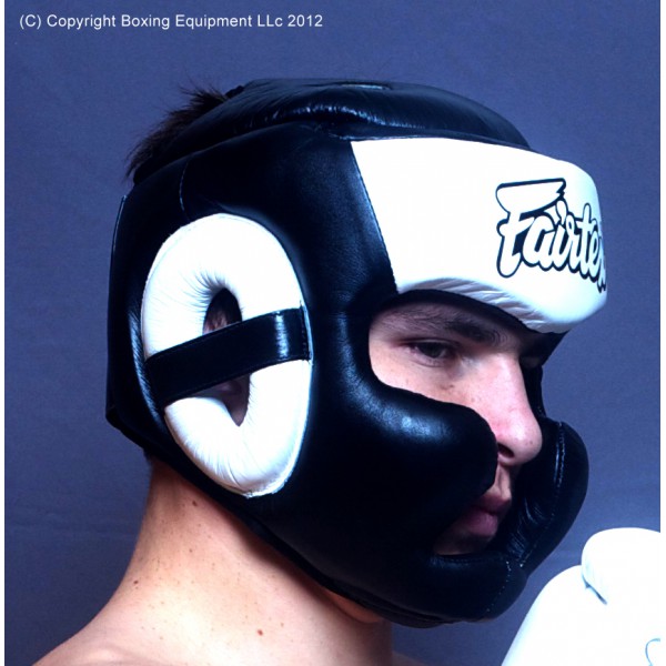 Шлем боксерский Fairtex HG13, тренировочный, S, белый  Шлем боксерский Fairtex HG13, тренировочный, S, белый