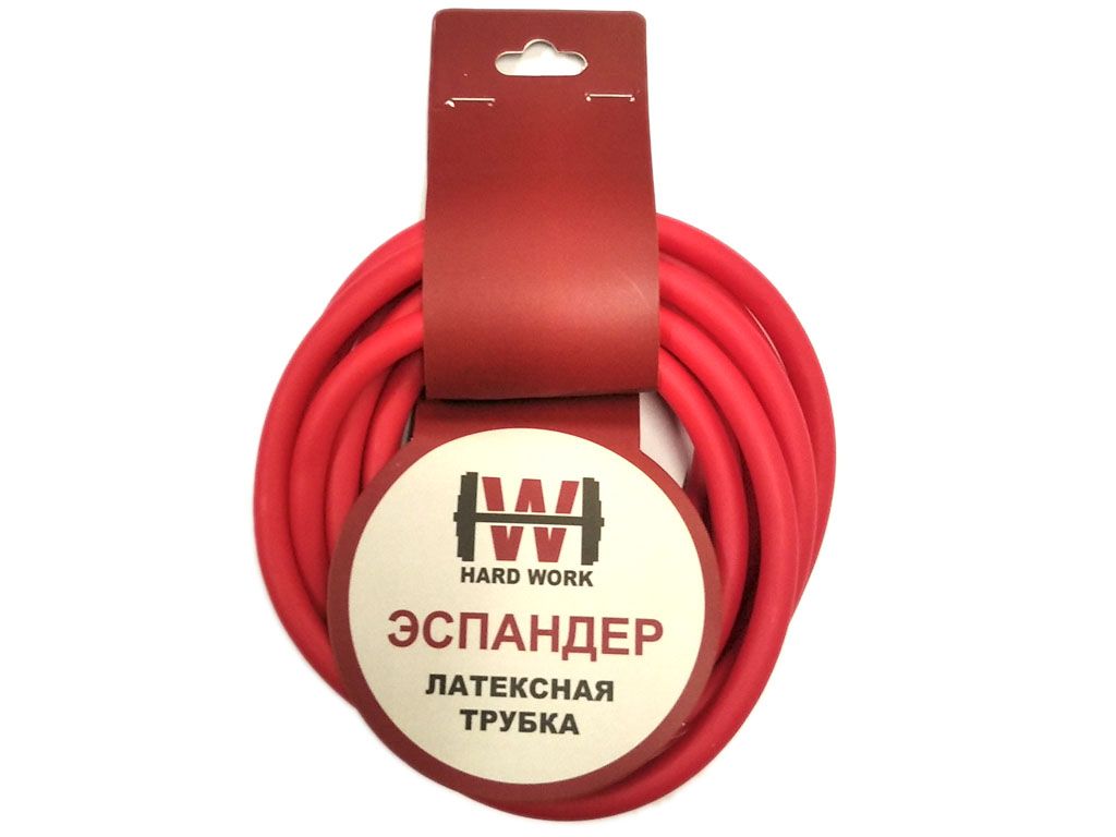 Спортивный жгут трубчатый HARD WORK, 3 метра, красный в Краснодаре в магазине SportPanda Спортивный жгут трубчатый HARD WORK, 3 метра, красный – фото