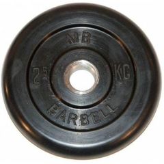Диск обрезиненный BARBELL MB (металлическая втулка) 2,5 кг / диаметр 26 мм в Краснодаре в магазине SportPanda Диск обрезиненный BARBELL MB (металлическая втулка) 2,5 кг / диаметр 26 мм – фото