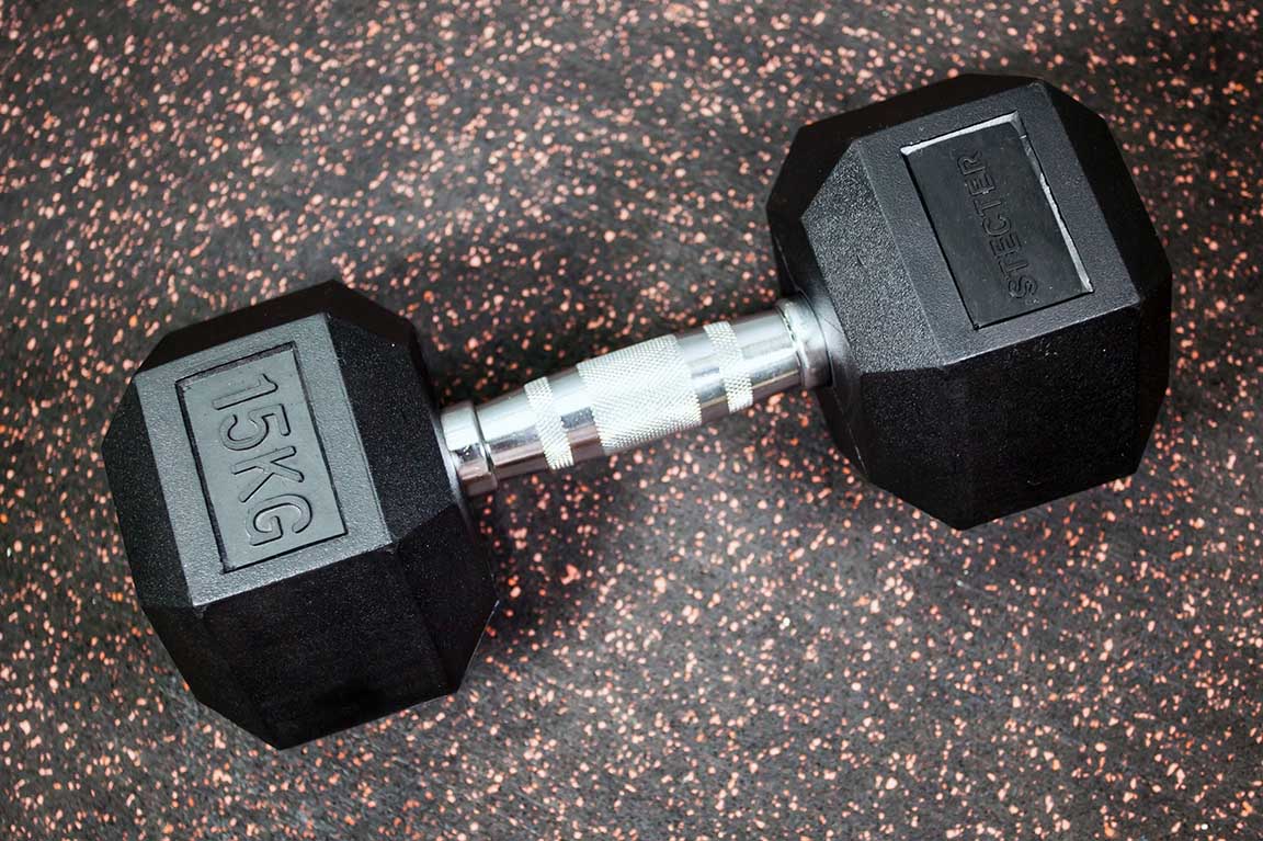 Гантель шестигранная (гексагональная) STECTER, 15 кг в Краснодаре в магазине SportPanda Гантель шестигранная (гексагональная) STECTER, 15 кг – фото