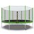 Батут DFC Trampoline Fitness с сеткой 14ft Светло-зелёный в Краснодаре в магазине SportPanda Батут DFC Trampoline Fitness с сеткой 14ft Светло-зелёный – фото