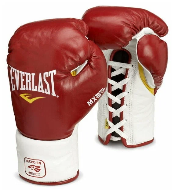 Боксерские перчатки Everlast MX Pro Fight, для соревнований, красный в Краснодаре в магазине SportPanda Боксерские перчатки Everlast MX Pro Fight, для соревнований, красный – фото
