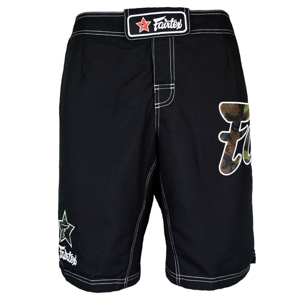 Шорты спортивные Fairtex AB-5 «Камуфляж», универсальные, чёрный в Краснодаре в магазине SportPanda Шорты спортивные Fairtex AB-5 «Камуфляж», универсальные, чёрный – фото