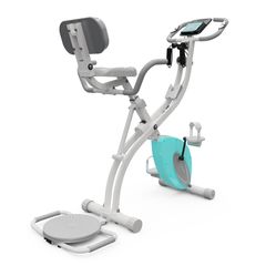 Велотренажер X-Bike DFC DavCreator Max PRO, бело-голубой в Краснодаре в магазине SportPanda Велотренажер X-Bike DFC DavCreator Max PRO, бело-голубой – фото
