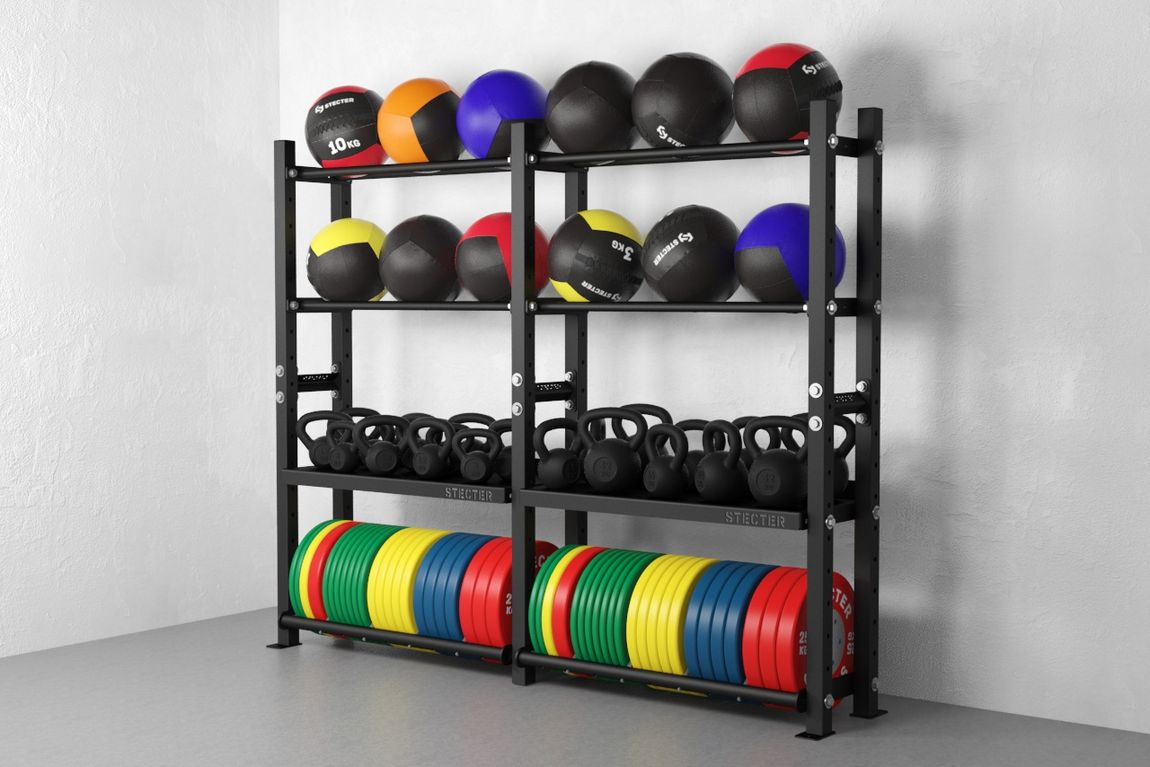 Стеллаж для инвентаря STECTER, 2200х1920 мм в Краснодаре в магазине SportPanda Стеллаж для инвентаря STECTER, 2200х1920 мм – фото