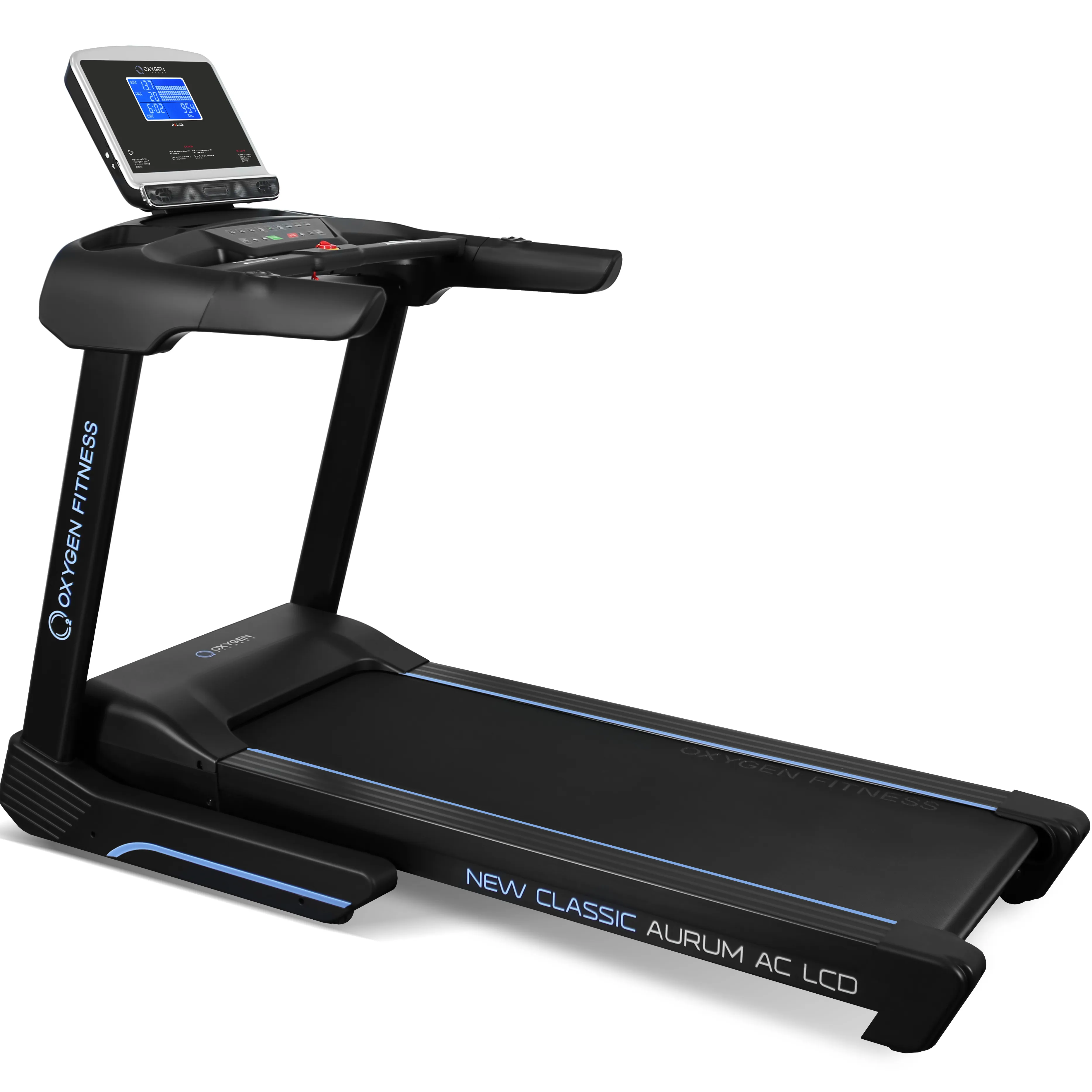 Беговая дорожка OXYGEN FITNESS NEW CLASSIC AURUM AC LCD, электрическая, для дома / зала в Краснодаре в магазине SportPanda Беговая дорожка OXYGEN FITNESS NEW CLASSIC AURUM AC LCD, электрическая, для дома / зала – фото
