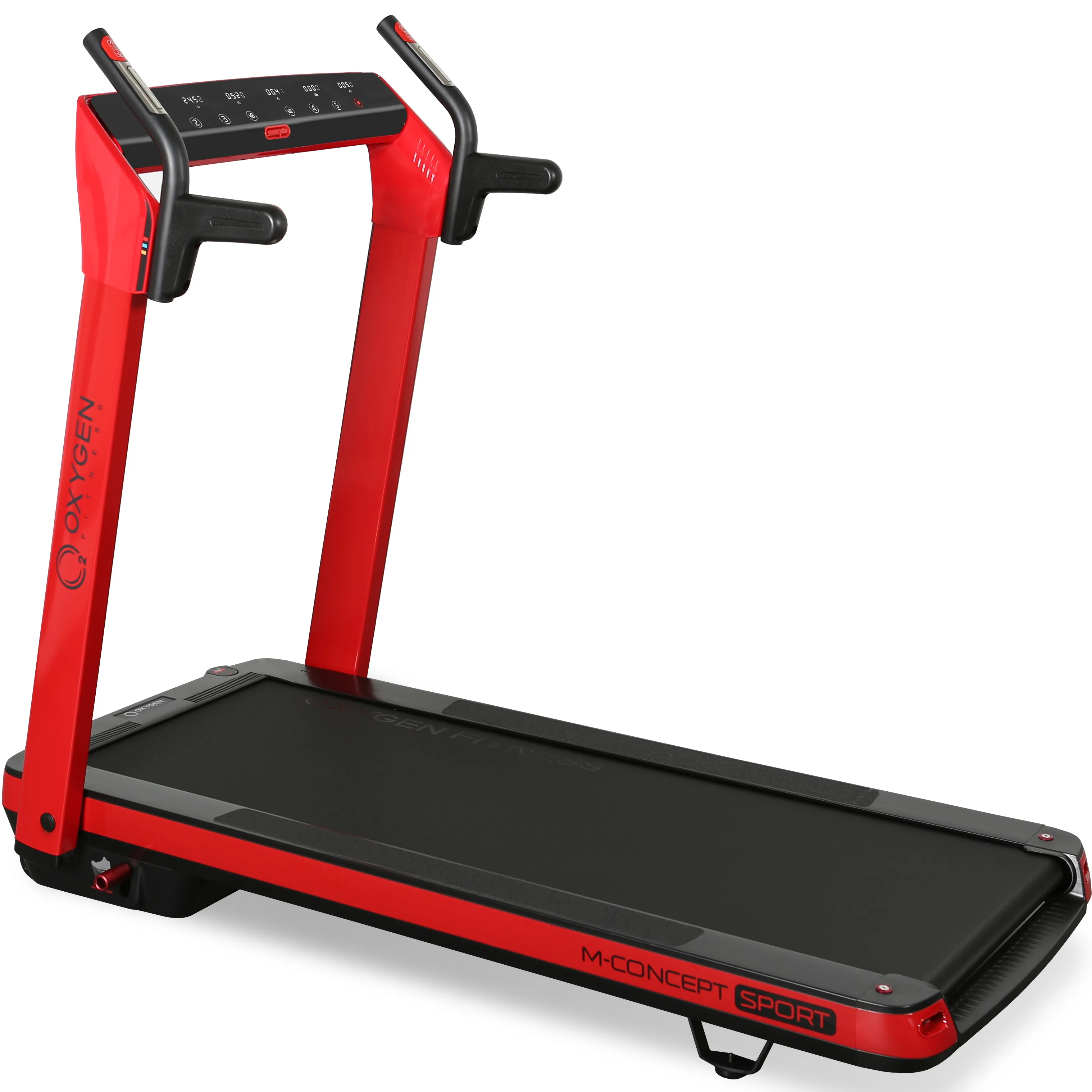 Беговая дорожка OXYGEN FITNESS M-CONCEPT SPORT, электрическая, для дома, красный в Краснодаре в магазине SportPanda Беговая дорожка OXYGEN FITNESS M-CONCEPT SPORT, электрическая, для дома, красный – фото