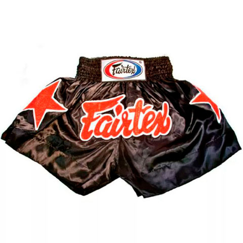 Шорты для тайского бокса Fairtex BS086 Muay Thai, чёрный – фото