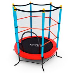 Батут детский DFC SMRKIDS 55" с сеткой, RED в Краснодаре в магазине SportPanda Батут детский DFC SMRKIDS 55" с сеткой, RED – фото