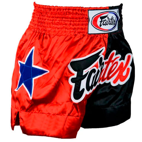 Шорты для тайского бокса Fairtex BS085 Muay Thai, красный – фото