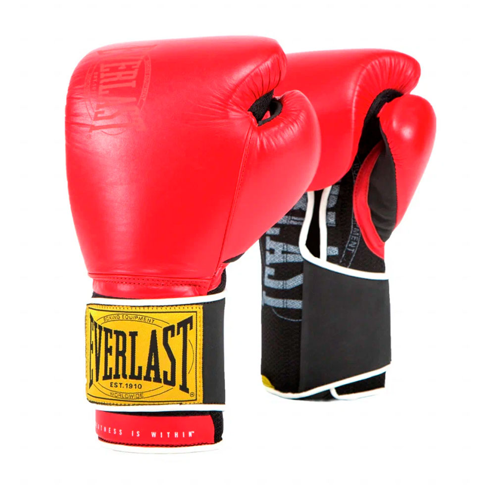 Боксерские перчатки Everlast 1910 Classic, тренировочные, красный в Краснодаре в магазине SportPanda Боксерские перчатки Everlast 1910 Classic, тренировочные, красный – фото
