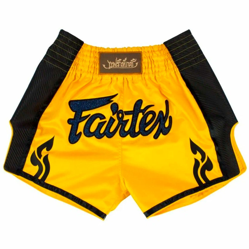 Шорты для тайского бокса Fairtex BS-1701, жёлтый в Краснодаре в магазине SportPanda Шорты для тайского бокса Fairtex BS-1701, жёлтый – фото