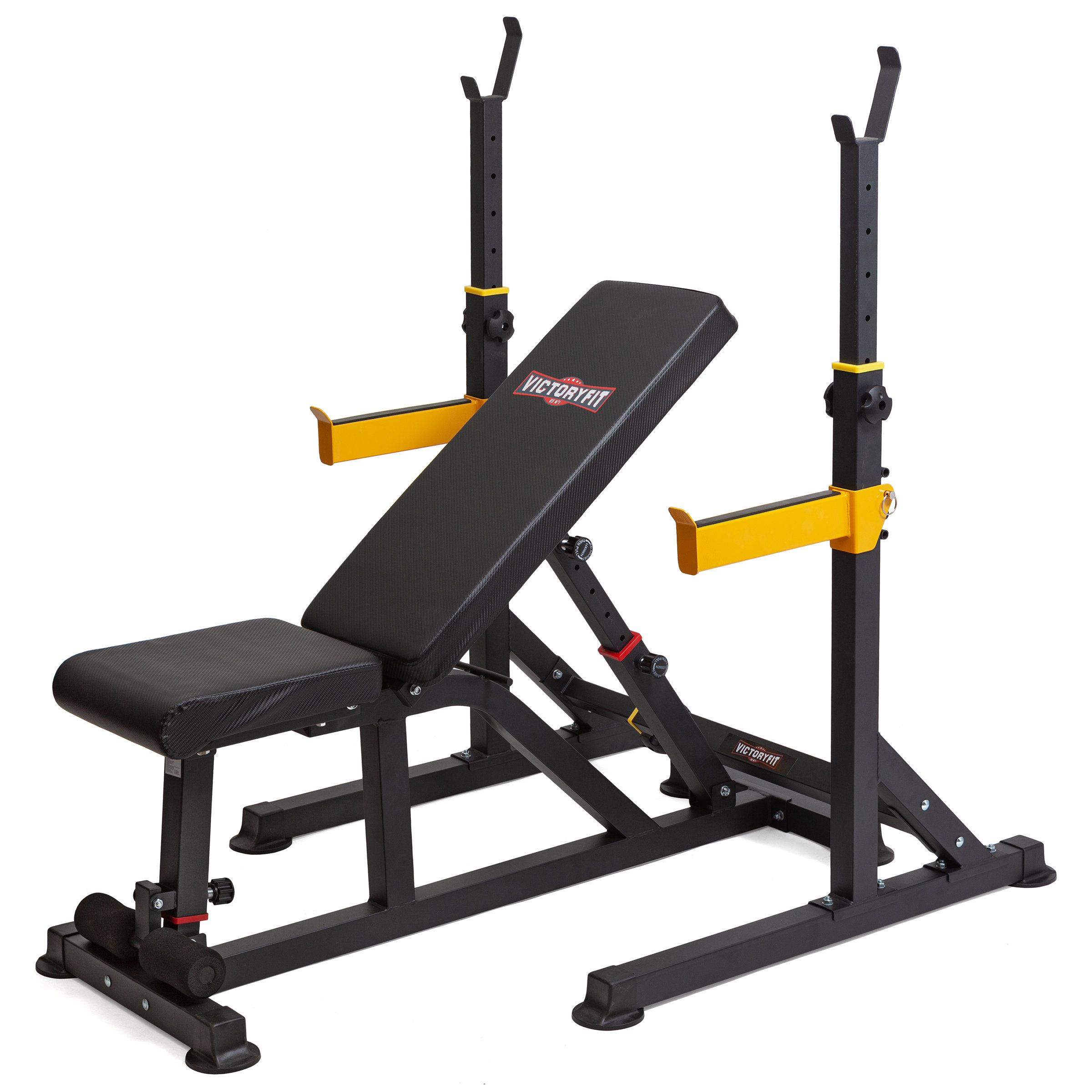 Скамья силовая и стойка для штанги VictoryFit VF-T25 в Краснодаре в магазине SportPanda Скамья силовая и стойка для штанги VictoryFit VF-T25 – фото
