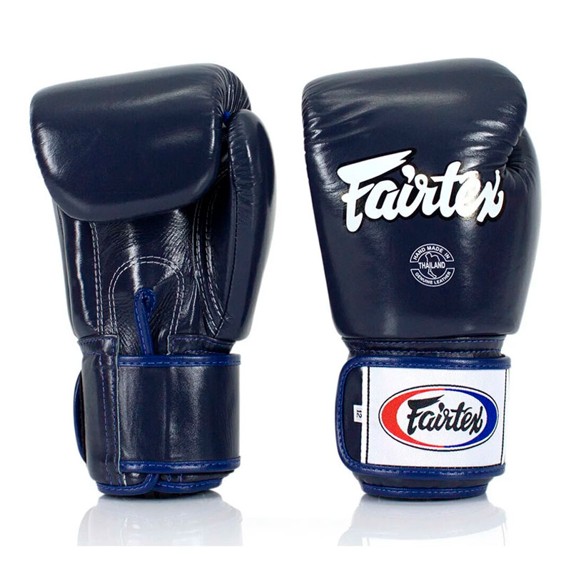 Боксерские перчатки Fairtex BGV1, тренировочные, синий в Краснодаре в магазине SportPanda Боксерские перчатки Fairtex BGV1, тренировочные, синий – фото
