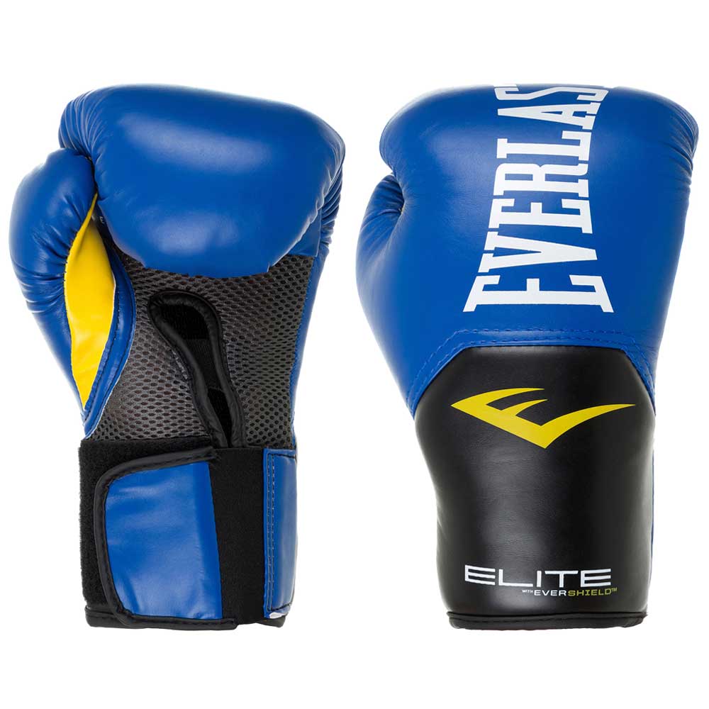 Боксерские перчатки Everlast Elite ProStyle, тренировочные, синий в Краснодаре в магазине SportPanda Боксерские перчатки Everlast Elite ProStyle, тренировочные, синий – фото