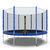 Батут DFC Trampoline Fitness с сеткой 12ft Синий в Краснодаре в магазине SportPanda Батут DFC Trampoline Fitness с сеткой 12ft Синий – фото