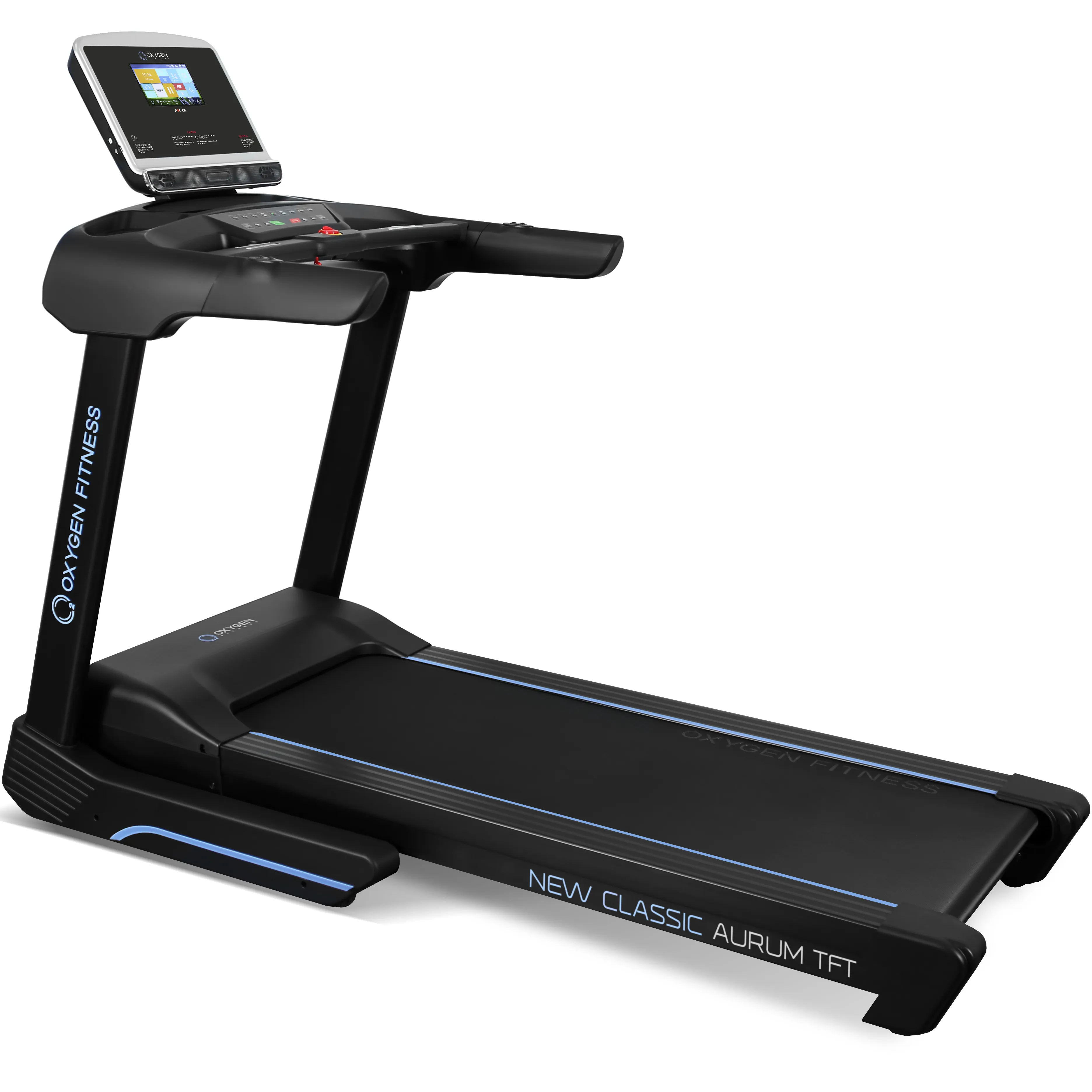 Беговая дорожка OXYGEN FITNESS NEW CLASSIC AURUM TFT, электрическая, для дома в Краснодаре в магазине SportPanda Беговая дорожка OXYGEN FITNESS NEW CLASSIC AURUM TFT, электрическая, для дома – фото