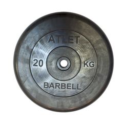 Диск обрезиненный BARBELL ATLET 20 кг / диаметр 31 мм в Краснодаре в магазине SportPanda Диск обрезиненный BARBELL ATLET 20 кг / диаметр 31 мм – фото