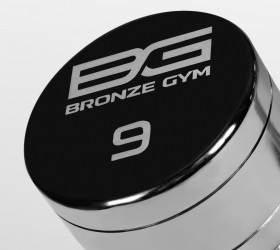 Гантель хромированная BRONZE GYM BG-PA-DB-C09, 9 кг в Краснодаре в магазине SportPanda Гантель хромированная BRONZE GYM BG-PA-DB-C09, 9 кг – фото