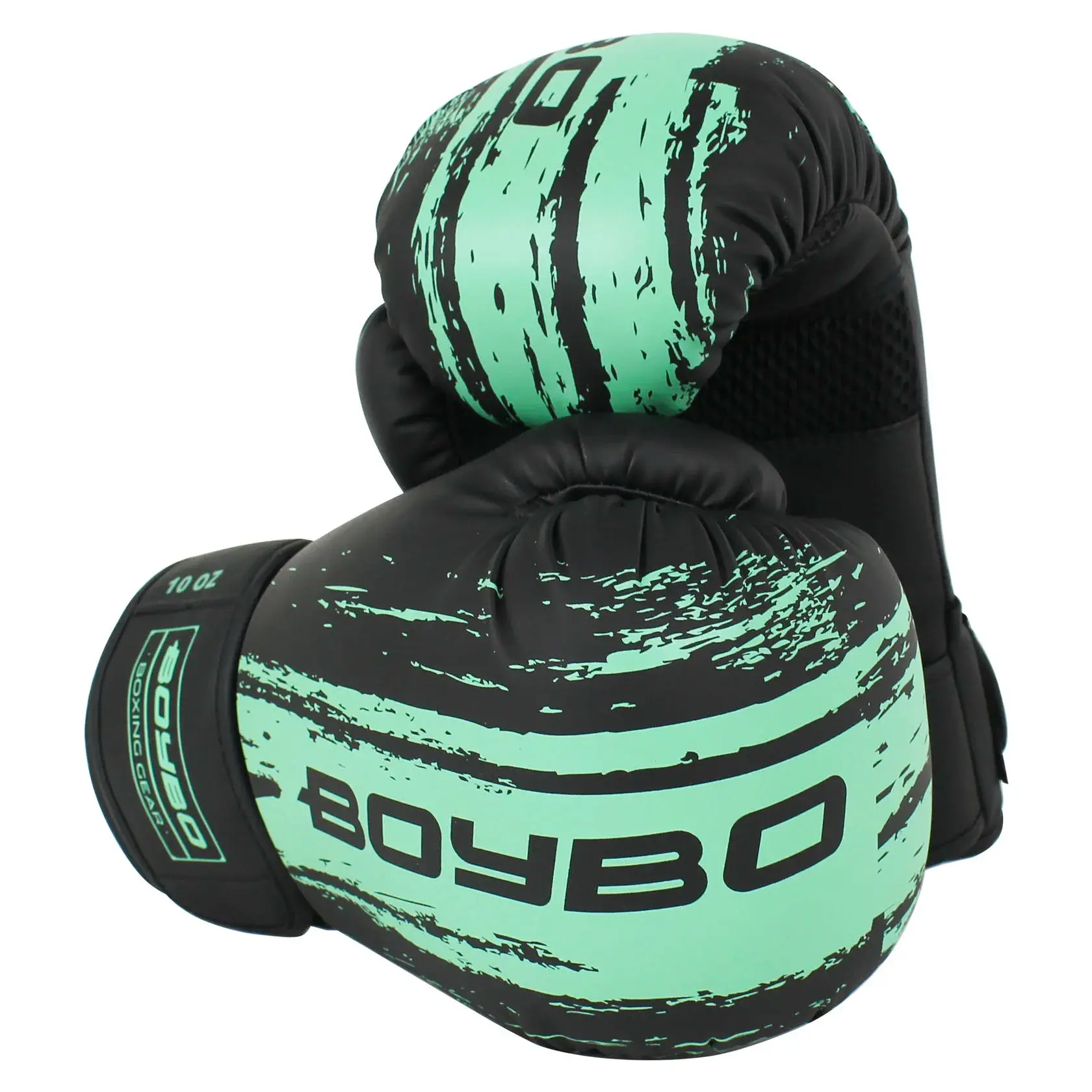 Боксерские перчатки BoyBo Stain BGS322, тренировочные, голубой в Краснодаре в магазине SportPanda Боксерские перчатки BoyBo Stain BGS322, тренировочные, голубой – фото