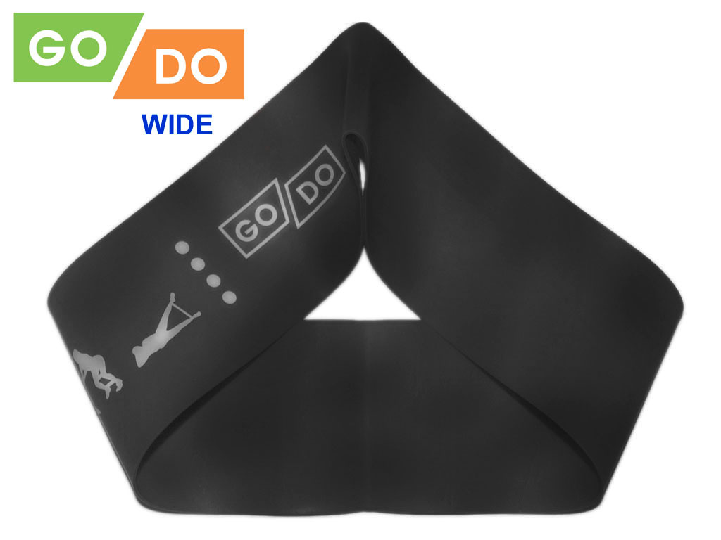 Силовая лента / ленточный эспандер GO DO WIDE, 60 x 7.5 см, 1.1 мм, чёрный в Краснодаре в магазине SportPanda Силовая лента / ленточный эспандер GO DO WIDE, 60 x 7.5 см, 1.1 мм, чёрный – фото