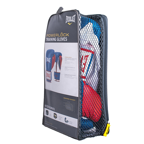 Боксерские перчатки Everlast Powerlock PU, тренировочные, синий в Краснодаре в магазине SportPanda Боксерские перчатки Everlast Powerlock PU, тренировочные, синий – фото
