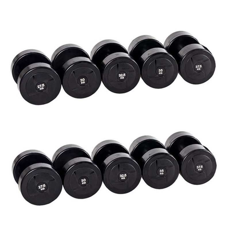 Гантельный ряд POWER 27.5-37.5 кг, шаг 2.5 кг, 5 пар в Краснодаре в магазине SportPanda Гантельный ряд POWER 27.5-37.5 кг, шаг 2.5 кг, 5 пар – фото