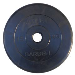 Диск обрезиненный BARBELL ATLET 15 кг / диаметр 51 мм в Краснодаре в магазине SportPanda Диск обрезиненный BARBELL ATLET 15 кг / диаметр 51 мм – фото