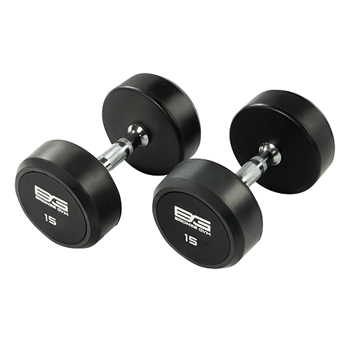 BRONZE GYM BG-PA-DB-R150 Гантель обрезиненная 15 кг в Краснодаре в магазине SportPanda BRONZE GYM BG-PA-DB-R150 Гантель обрезиненная 15 кг – фото