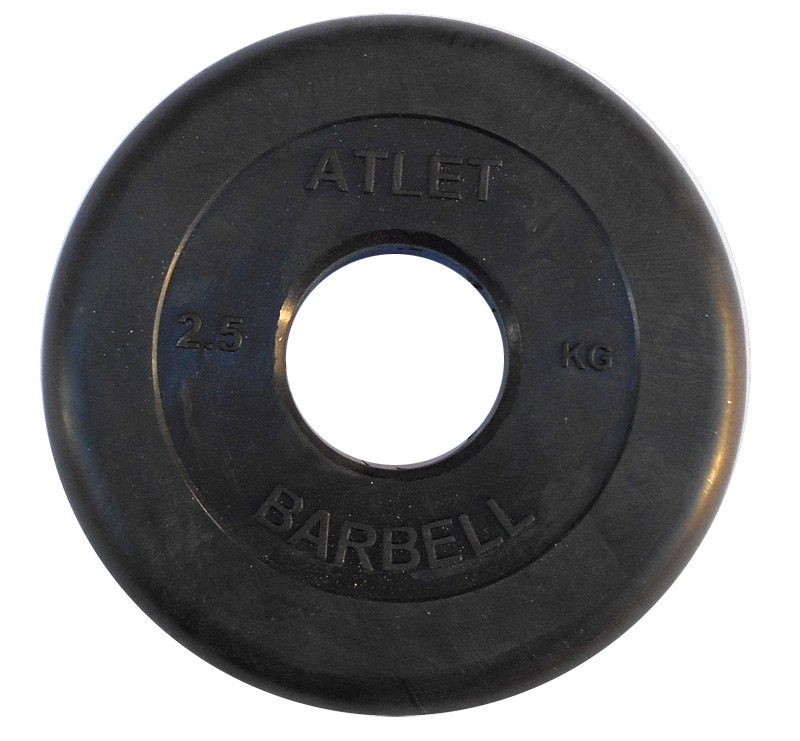 Диск обрезиненный BARBELL ATLET 2.5 кг / диаметр 51 мм в Краснодаре в магазине SportPanda Диск обрезиненный BARBELL ATLET 2.5 кг / диаметр 51 мм – фото