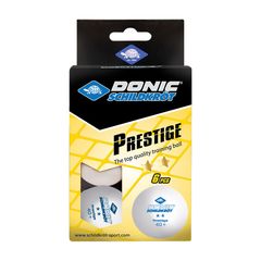 Мячики для н/тенниса DONIC PRESTIGE 2, 40+ 6 штук, белые в Краснодаре в магазине SportPanda Мячики для н/тенниса DONIC PRESTIGE 2, 40+ 6 штук, белые – фото
