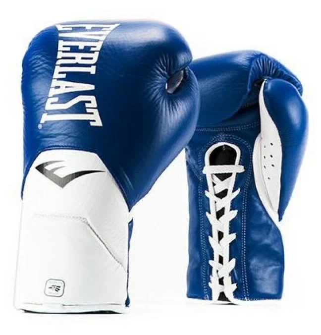 Боксерские перчатки Everlast MX Elite Fight, для соревнований, синий в Краснодаре в магазине SportPanda Боксерские перчатки Everlast MX Elite Fight, для соревнований, синий – фото