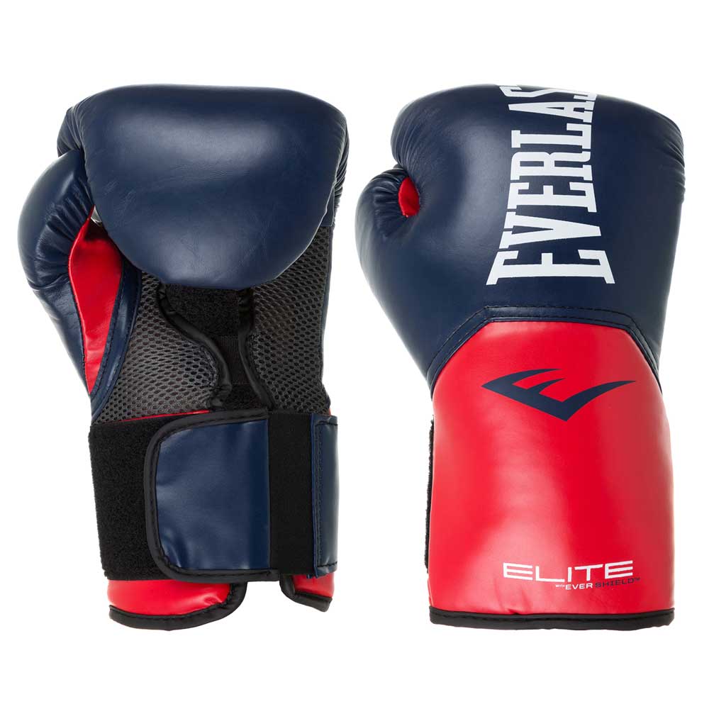 Боксерские перчатки Everlast Elite ProStyle, тренировочные, сине-красный в Краснодаре в магазине SportPanda Боксерские перчатки Everlast Elite ProStyle, тренировочные, сине-красный – фото