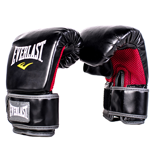 Снарядные перчатки Everlast Martial Arts PU, для ММА, чёрный – фото