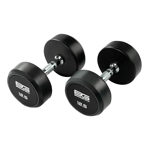 BRONZE GYM BG-PA-DB-R125 Гантель обрезиненная 12,5 кг в Краснодаре в магазине SportPanda BRONZE GYM BG-PA-DB-R125 Гантель обрезиненная 12,5 кг – фото