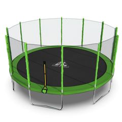 Батут DFC Trampoline Fitness с сеткой 16ft Светло-зелёный в Краснодаре в магазине SportPanda Батут DFC Trampoline Fitness с сеткой 16ft Светло-зелёный – фото