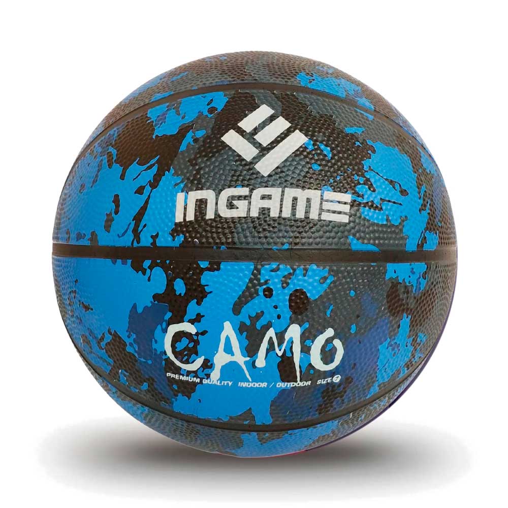 Мяч баскетбольный INGAME CAMO №7, синий в Краснодаре в магазине SportPanda Мяч баскетбольный INGAME CAMO №7, синий – фото