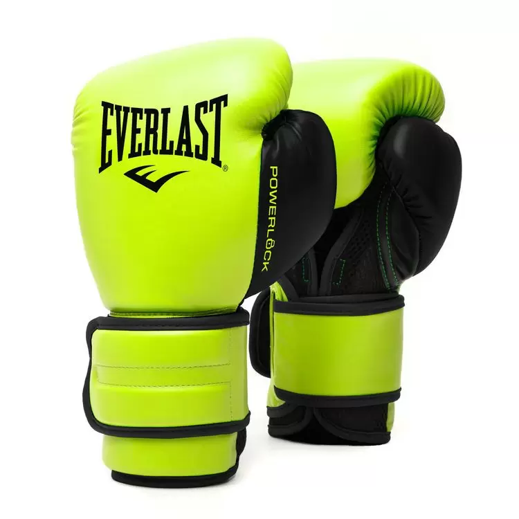 Боксерские перчатки Everlast Powerlock PU 2, тренировочные, зелёный в Краснодаре в магазине SportPanda Боксерские перчатки Everlast Powerlock PU 2, тренировочные, зелёный – фото
