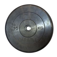 Диск обрезиненный BARBELL ATLET 15 кг / диаметр 31 мм в Краснодаре в магазине SportPanda Диск обрезиненный BARBELL ATLET 15 кг / диаметр 31 мм – фото