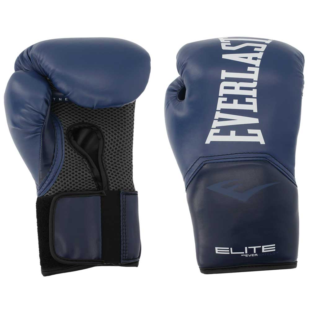 Боксерские перчатки Everlast Elite ProStyle, тренировочные, тёмно-синий в Краснодаре в магазине SportPanda Боксерские перчатки Everlast Elite ProStyle, тренировочные, тёмно-синий – фото