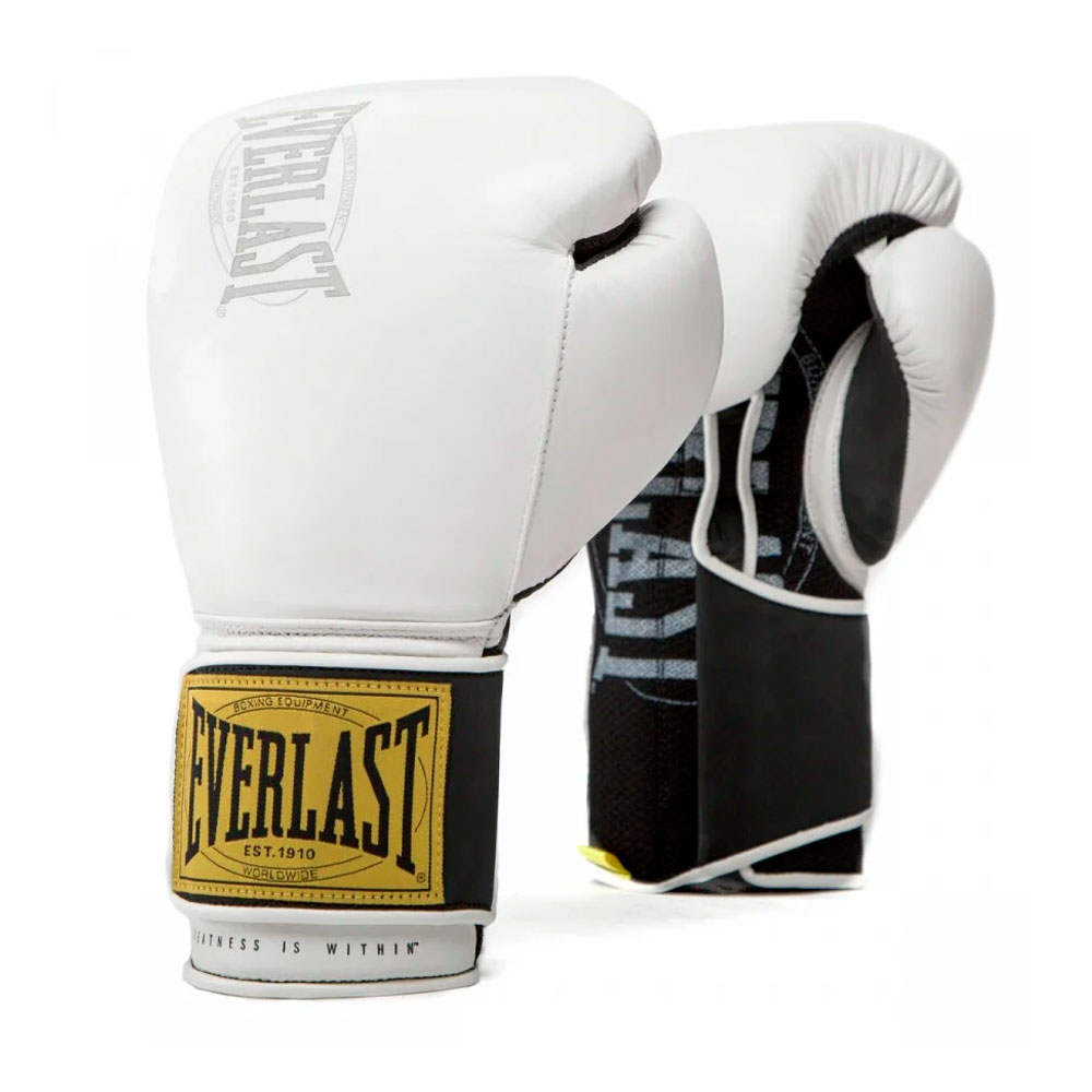 Боксерские перчатки Everlast 1910 Classic, тренировочные, белый в Краснодаре в магазине SportPanda Боксерские перчатки Everlast 1910 Classic, тренировочные, белый – фото