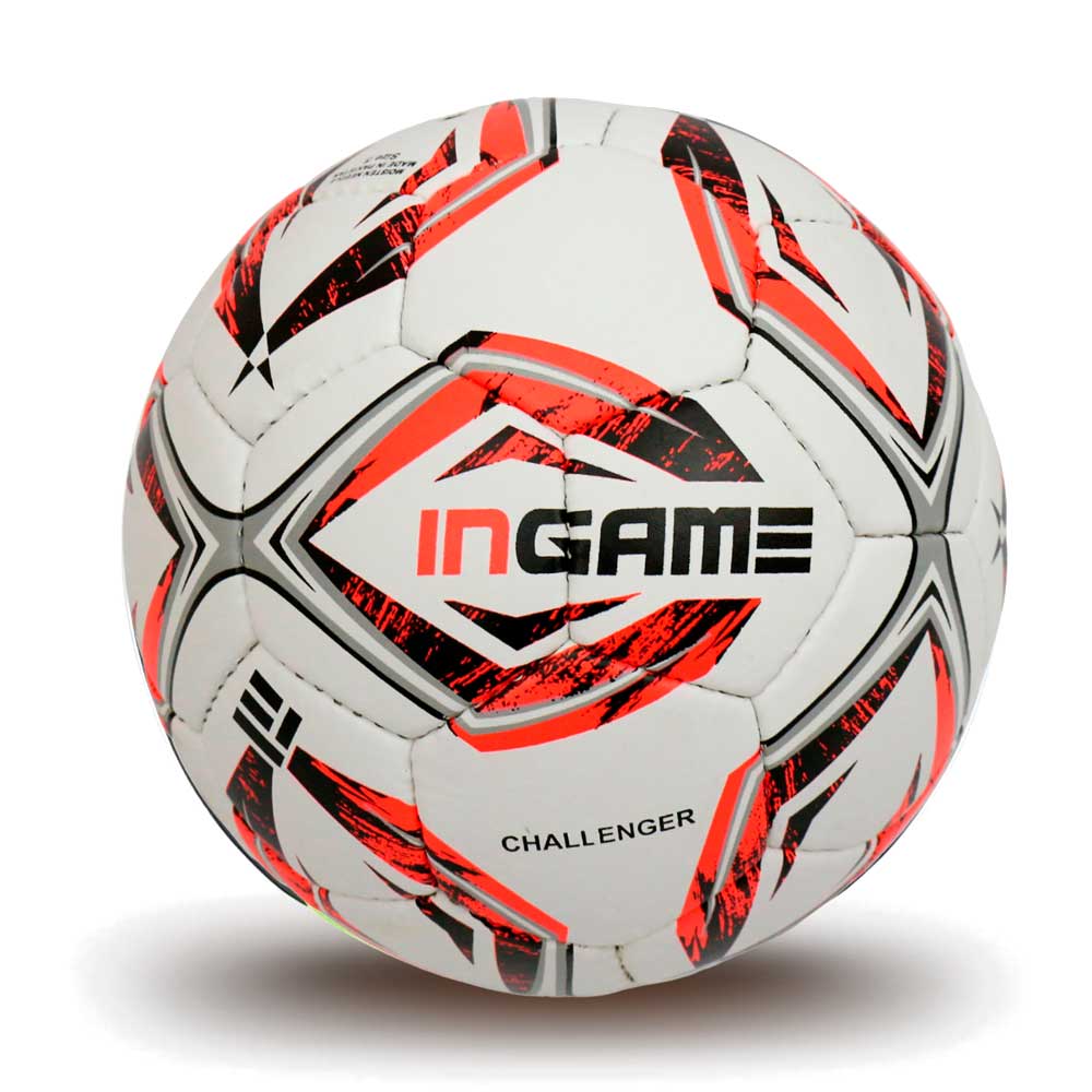 Мяч футбольный INGAME CHALLENGER IFB-101, №5, бело-розовый в Краснодаре в магазине SportPanda Мяч футбольный INGAME CHALLENGER IFB-101, №5, бело-розовый – фото