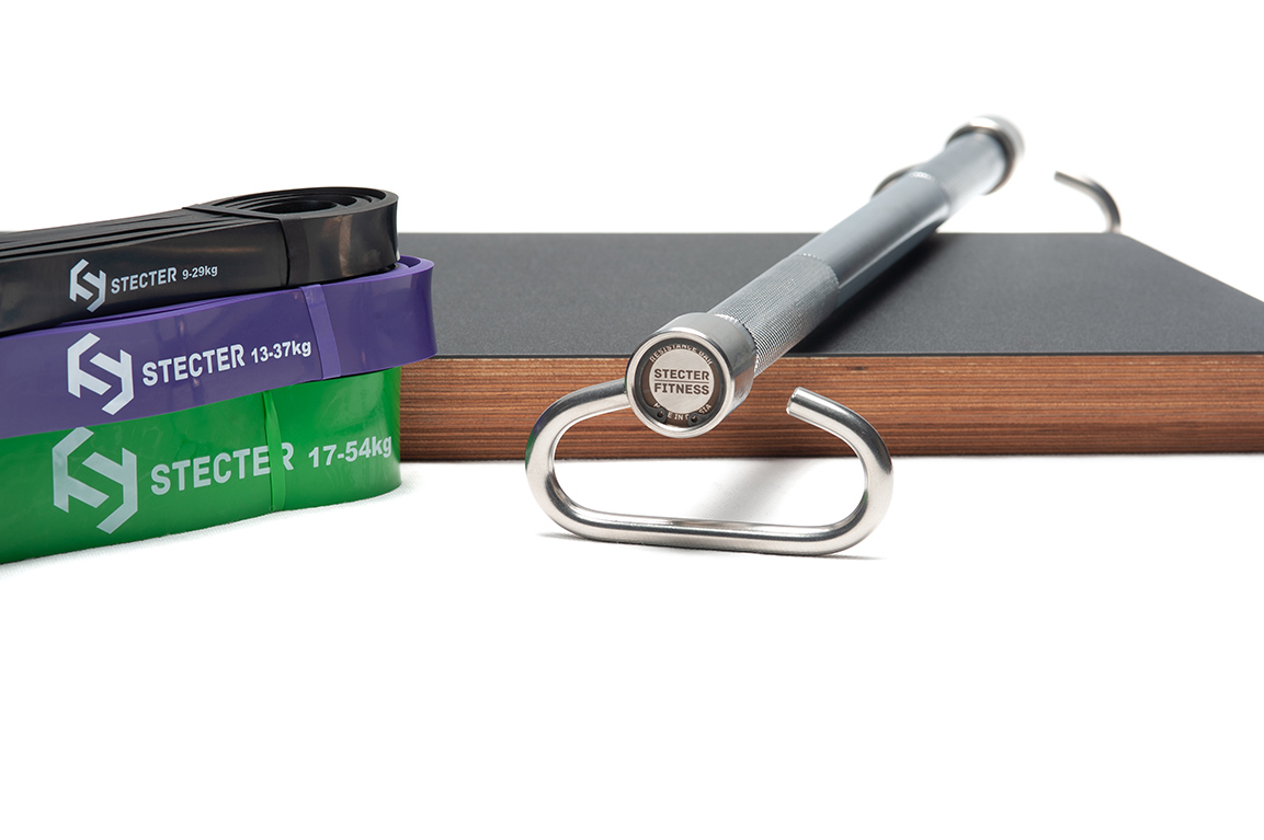 Гриф для штанги STECTER Resistance Bar BOX, с резиновыми петлями в Краснодаре в магазине SportPanda Гриф для штанги STECTER Resistance Bar BOX, с резиновыми петлями – фото
