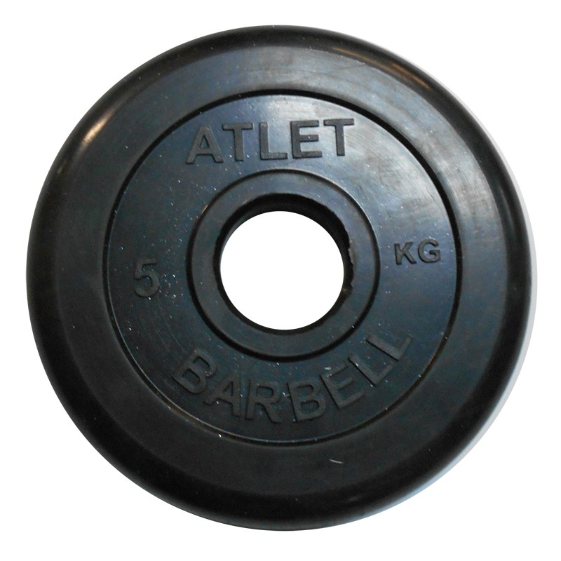 Диск обрезиненный BARBELL ATLET 5 кг / диаметр 51 мм в Краснодаре в магазине SportPanda Диск обрезиненный BARBELL ATLET 5 кг / диаметр 51 мм – фото