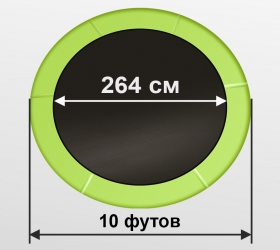 ARLAND Батут  10FT с внутренней страховочной сеткой и лестницей – фото