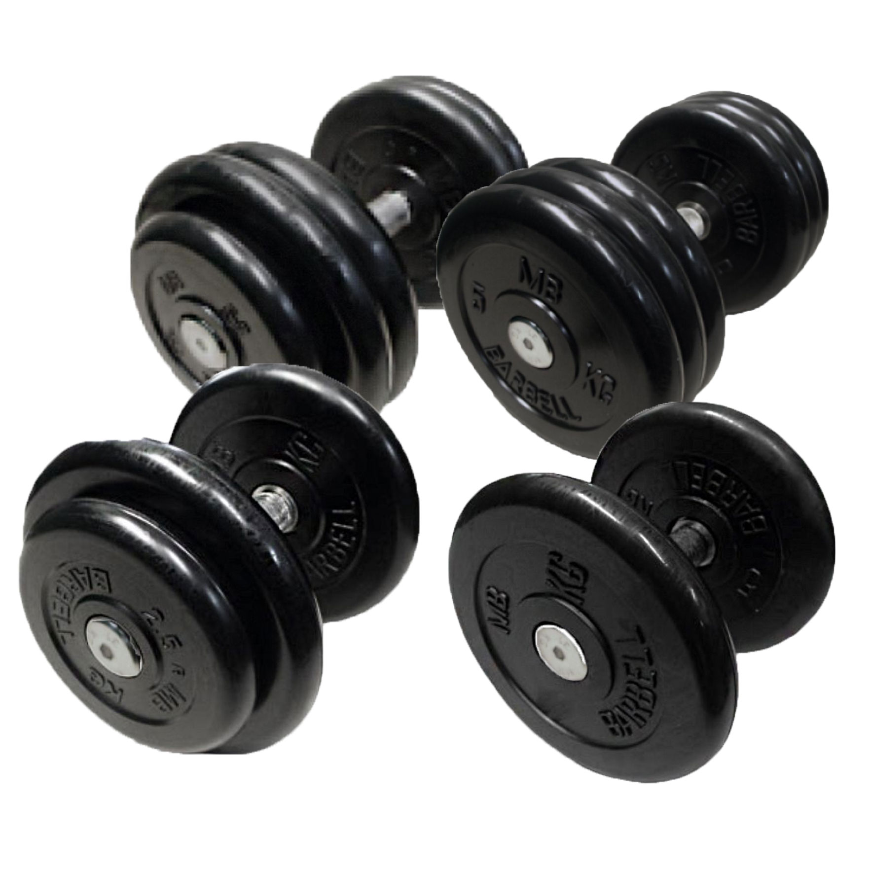 Гантельный ряд MB-Barbell, 3.5 - 38.5 кг в Краснодаре в магазине SportPanda Гантельный ряд MB-Barbell, 3.5 - 38.5 кг – фото