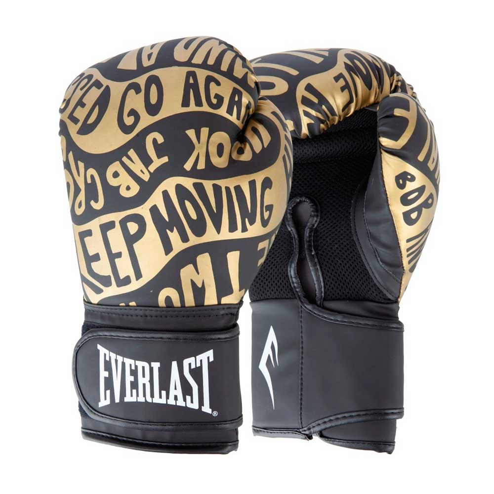 Боксерские перчатки Everlast Spark, тренировочные, чёрно-золотой в Краснодаре в магазине SportPanda Боксерские перчатки Everlast Spark, тренировочные, чёрно-золотой – фото